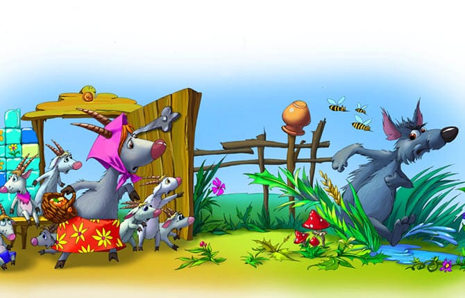 Bhedia Aur Bakri Ke Bacche: Fairy Tale in Hindi भेड़िया और बकरी के बच्चे: परी कहानी