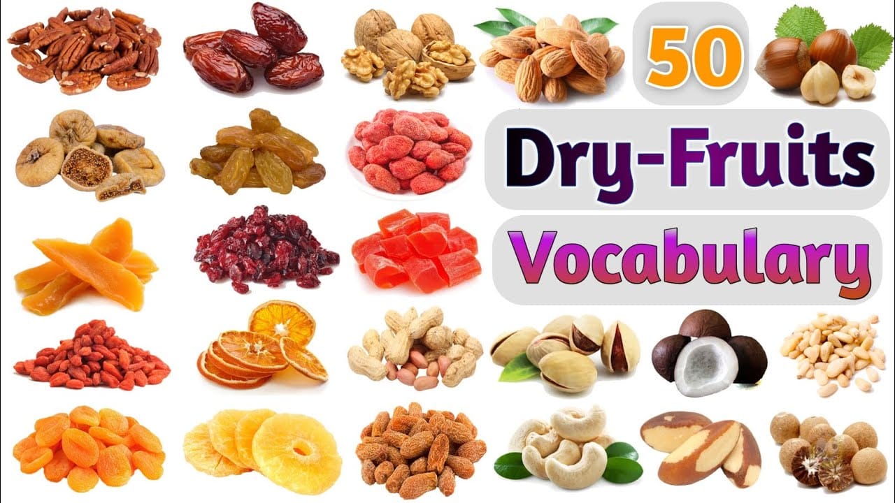 Dry Fruits Vocabulary