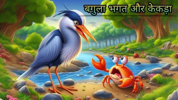 बगुला भगत और केकड़ा की कहानी Bagula Bhagat Aur Kekda Story In Hindi
