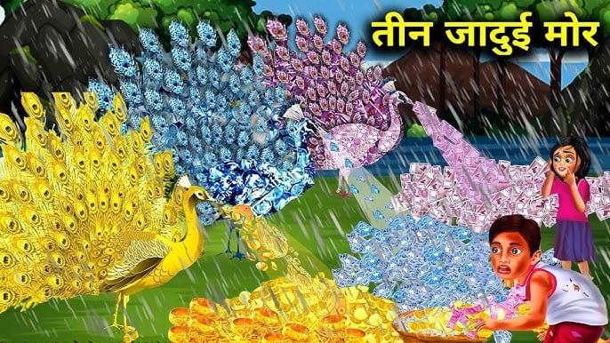 Jadui Mayur: Lok Katha Story in Hindi जादुई मोर की कहानी