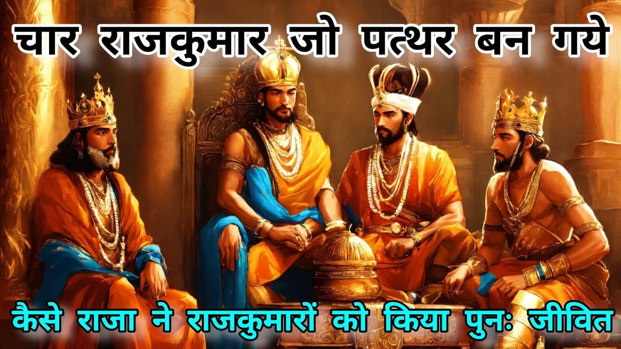 Char Rajkumar Jo Patthar Ban Gaye: Lok Katha in Hindi चार राजकुमार जो पत्थर बन गये: कश्मीरी लोक-कथा