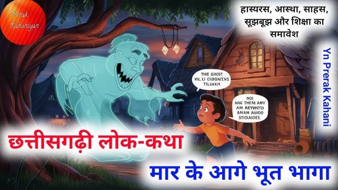 मार के आगे भूत भागा हिन्दी कहानी