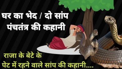 घर का भेद दो सांप पंचतंत्र की कहानी