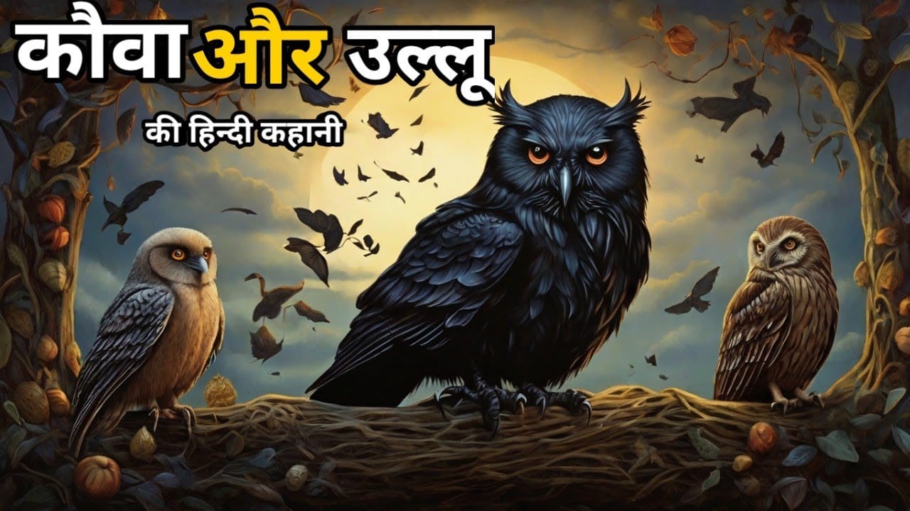 कौवे और उल्लू का युद्ध की कहानी Kauve Aur Ullu Ka Yudh Story in Hindi
