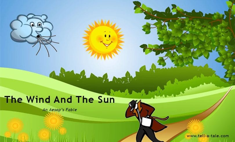 उत्तरी हवा और सूरज ईसप की कहानी Uttari Hawa Aur Sooraj Aesop's Fable Story in Hindi