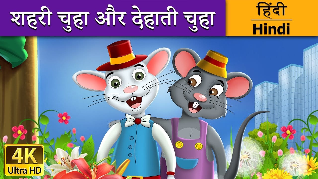 गाँव का चूहा और शहर का चूहा ईसप की कहानी Gaanv Ka Chuha Aur Shehar Ka Chuha Aesop's Fable Story in Hindi