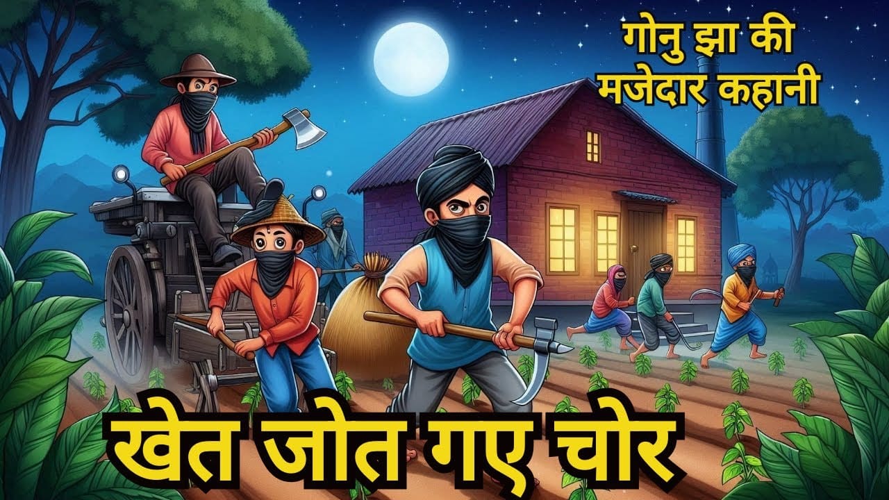 खेत जोत गए चोर गोनू झा की कहानी Khet Jot Gaye Chor Gonu Jha Story in Hindi