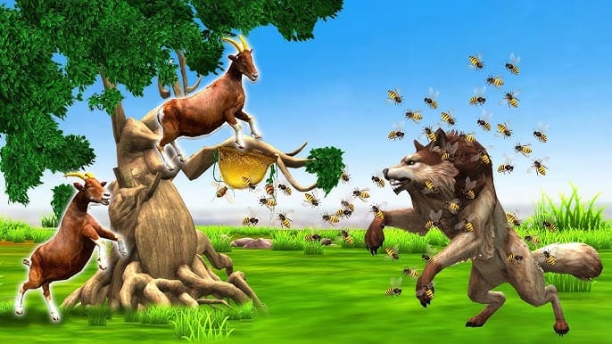 Bhedia Aur Bakri Ke Bacche: Fairy Tale in Hindi भेड़िया और बकरी के बच्चे: परी कहानी