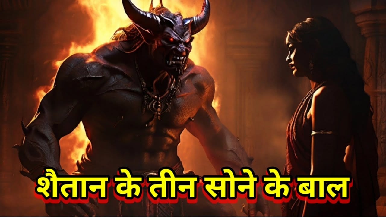 Shaitan Ke Teen Sone Ke Baal: Fairy Tale Story in Hindi शैतान के तीन सोने के बाल: परी कहानी