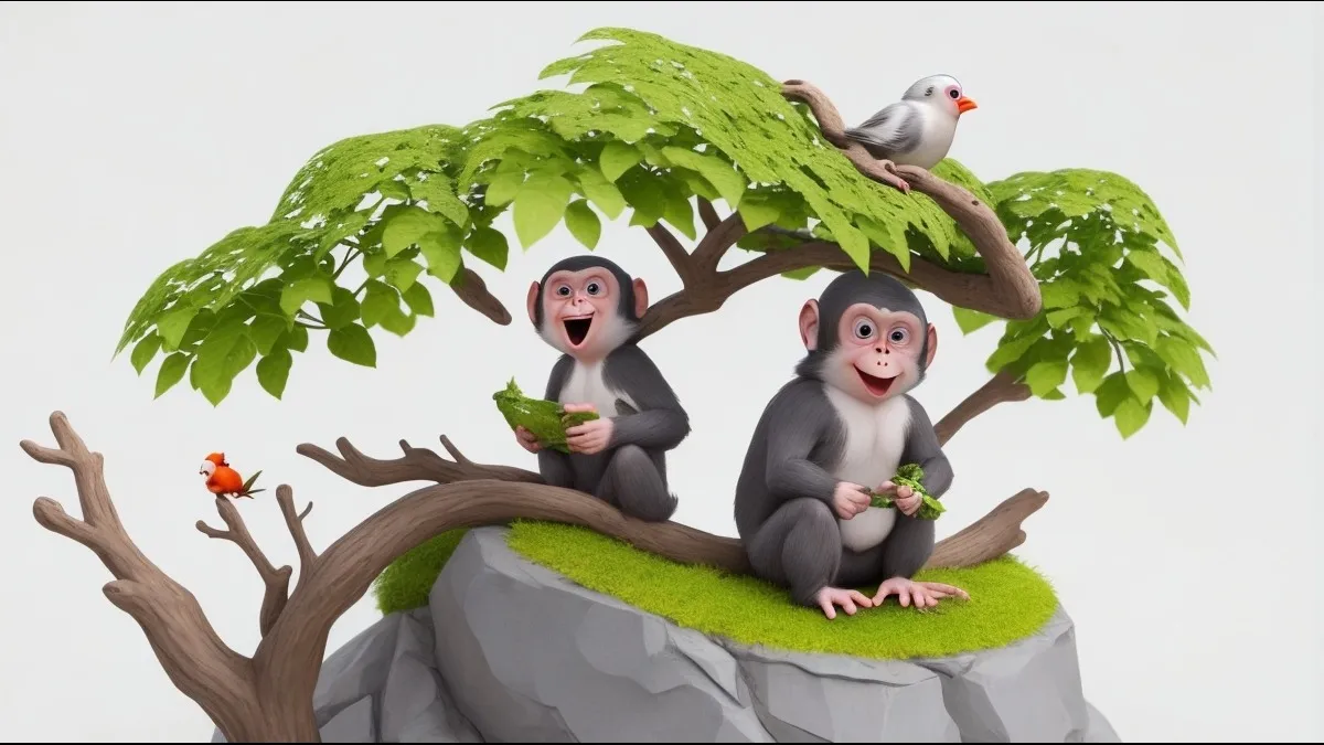 चिड़िया और बन्दर की कहानी Chidiya Aur Bandar Story in Hindi