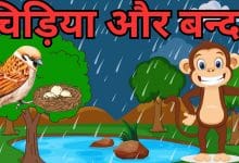 चिड़िया और बन्दर की कहानी