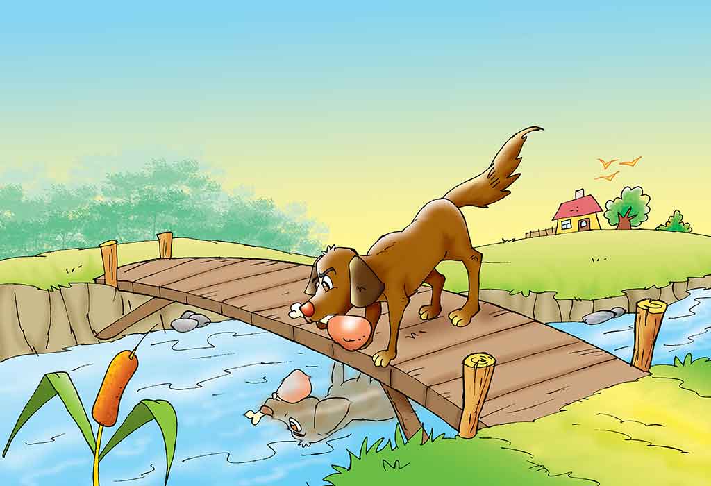 लालची कुत्ता ईसप की कहानी Lalachi Kutta Aesop's Fable Story in Hindi