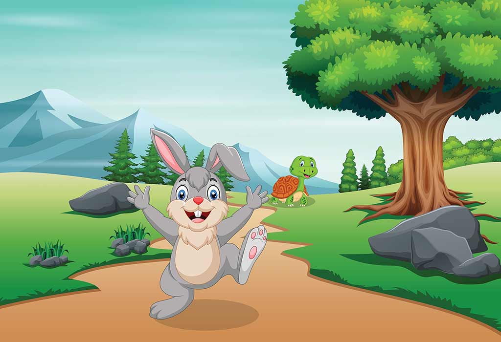 खरगोश और कछुआ ईसप की कहानी Khargosh Aur Kachhua Aesop's Fable Story in Hindi